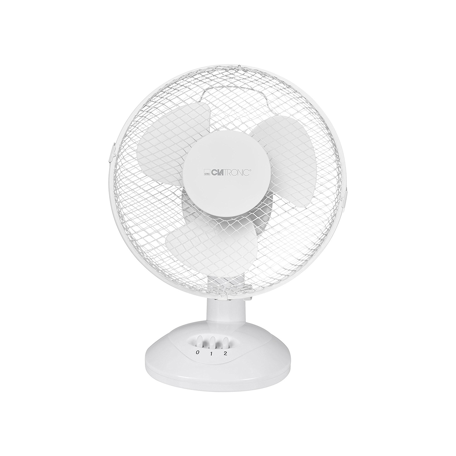 Ventilatore da tavolo 23 cm oscillante 2 velocità LAREL pala 23 bianco 25 watt