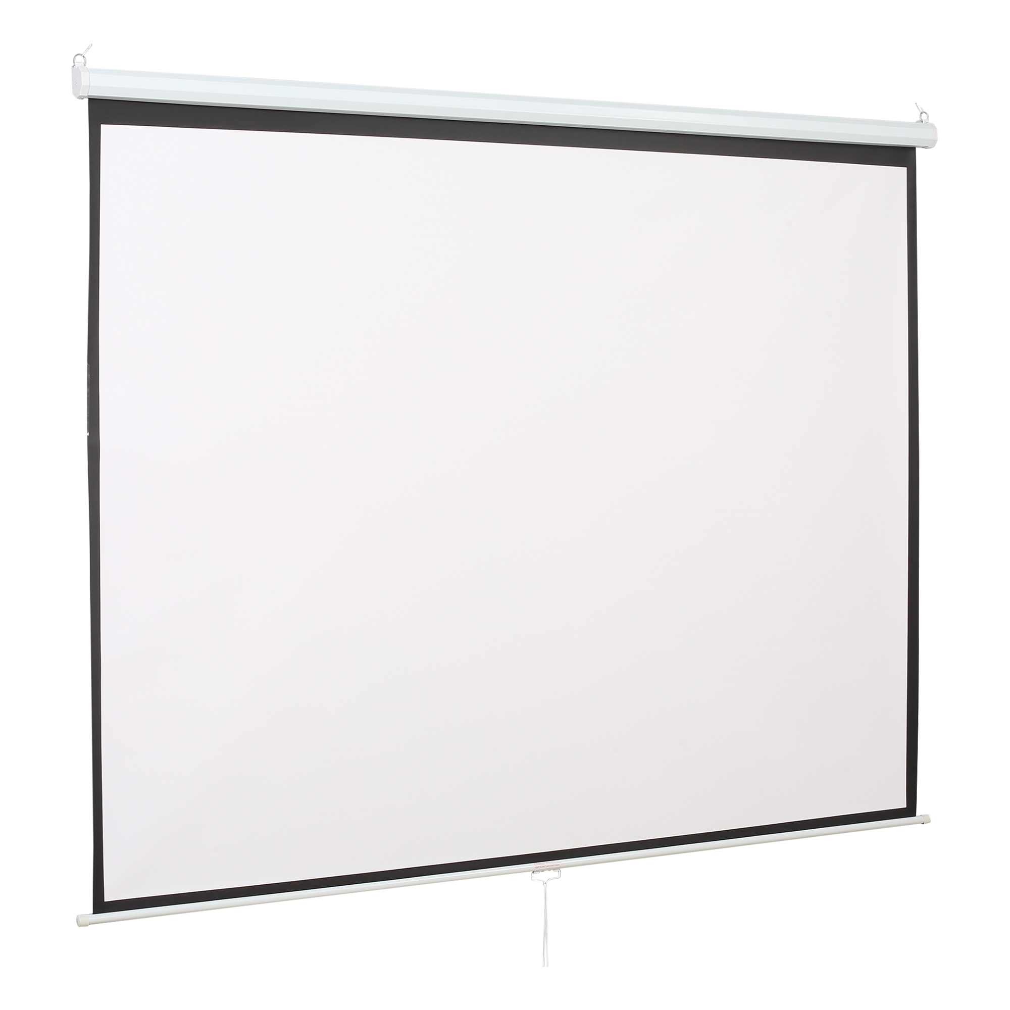 Easycomfort Telo per Proiettore da 120" Formato 16:9/4:3 ad Altezza Regolabile, 251.8x8.6x7 cm, Bianco e Nero