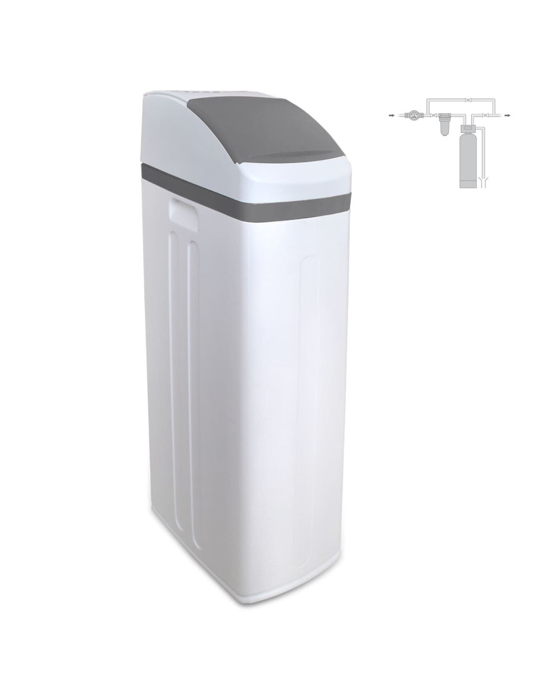 Addolcitore d'acqua compatto a scambio ionico GEL EASY SOFT 21