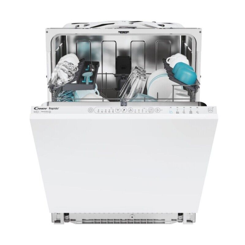 Image of Lavastoviglie ad Incasso Candy Rapido&#39; CI3E53L0W 13 Coperti Classe E (A85xL59,8xP55) Motore Speed Drive Inverter