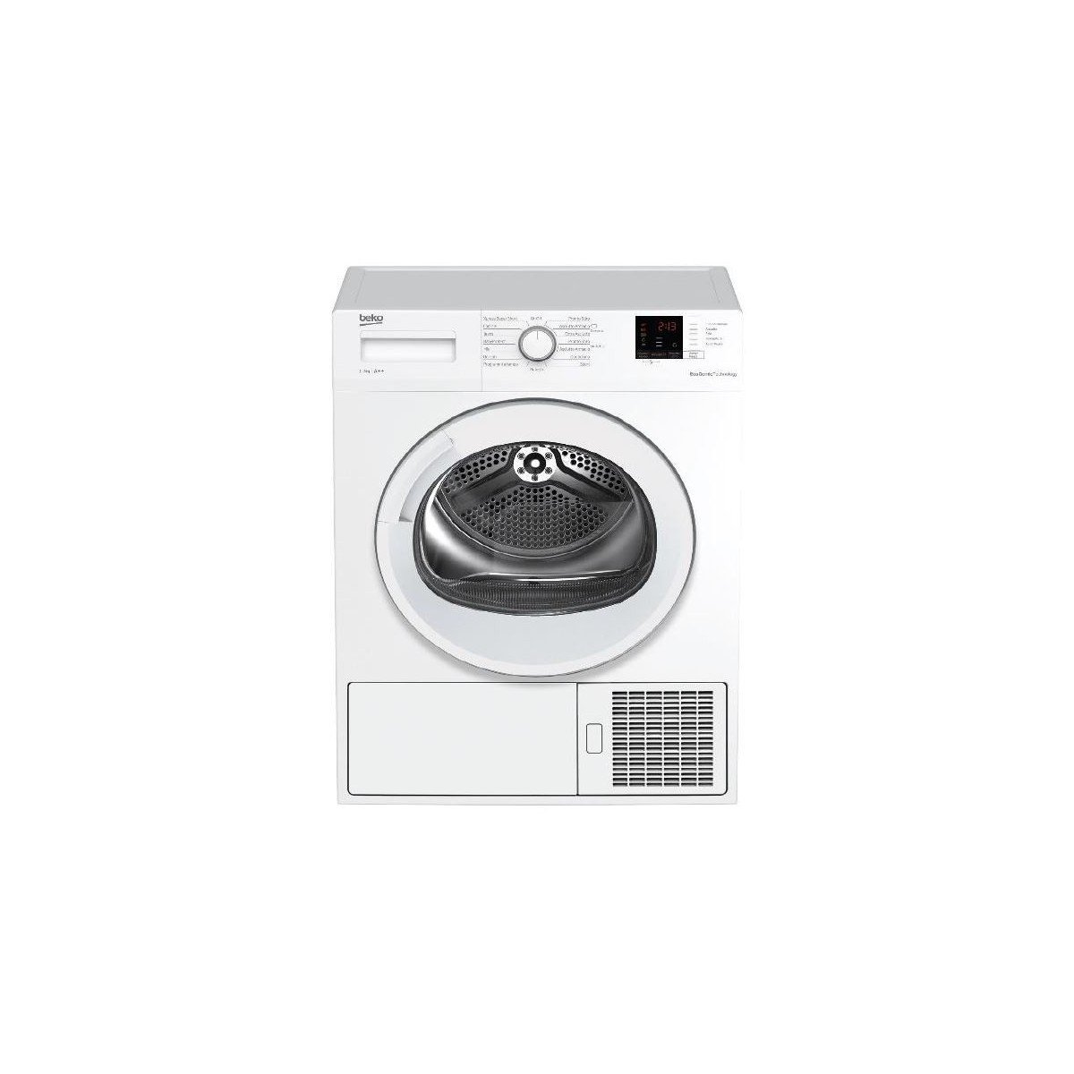 Image of Asciugatrice a Pompa di calore a Carico Frontale Beko 8 Kg DRX823N EcoGentle AquaWave (A84,6xL59,7xP56,8) Classe A++