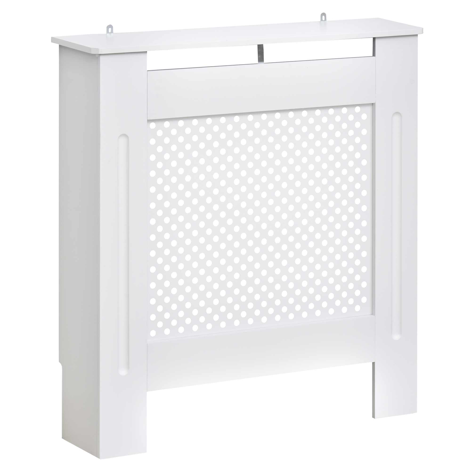 EasyComfort Copritermosifone Moderno a Griglia in MDF per Casa e Ufficio, 78x82x19 cm, Bianco
