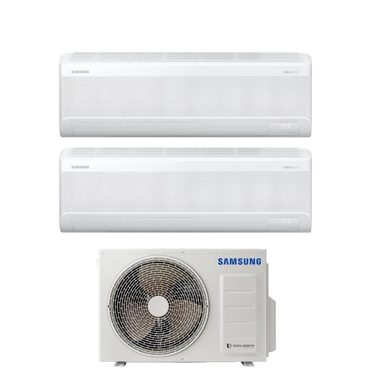 Condizionatore Samsung Dual Split WINDFREE ELITE S2 9+12 con AJ050TXJ2KG R-32 Wi-Fi integrato