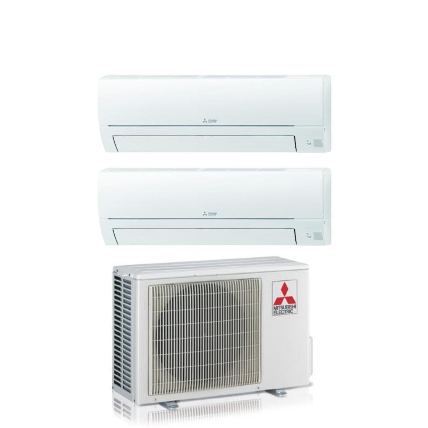 Image of Climatizzatore Condizionatore Mitsubishi Electric Dual Split Inverter serie SMART MSZ-HR 9+15 con MXZ-2HA50VF R-32 Wi-Fi Optional 9000+15000