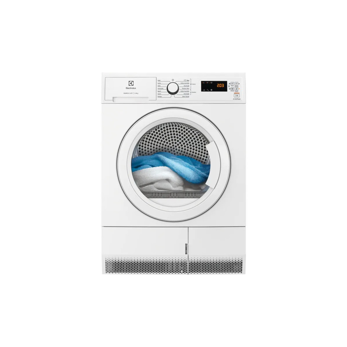 Image of Asciugatrice a Pompa di Calore 8 kg Electrolux EDH4825TW (A85xL59,6xP62,3) Classe A++