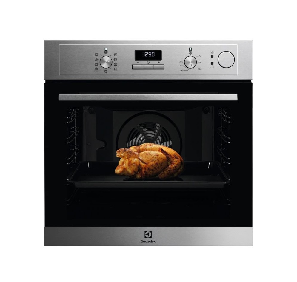 Image of Forno Elettrico ad Incasso Electrolux EOC3S40X Acciaio Inox 72 Litri 60 Cm Vapore Riscaldamento Rapido AquaClean Classe A