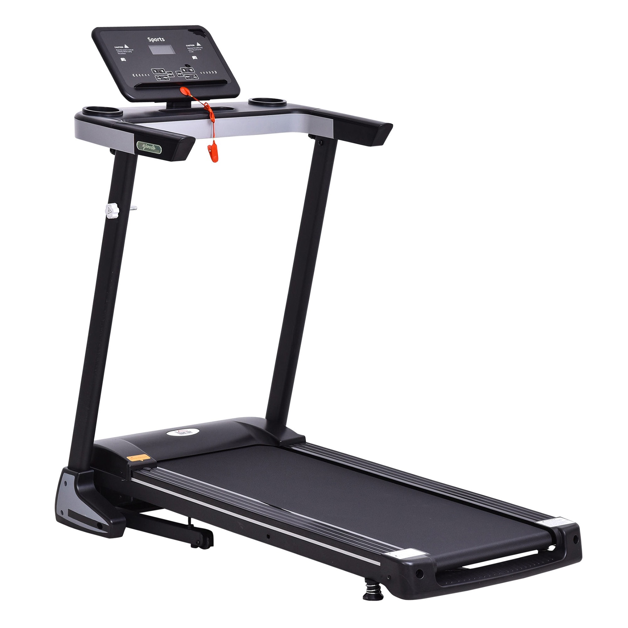 Image of Easycomfort Tapis Roulant Elettrico Pieghevole Salvaspazio, Tapis Roulant Professionle con 12 Programmi Preimpostati e Schermo LCD per Allenamento a Casa o in Ufficio, 1-12km/h, Nero