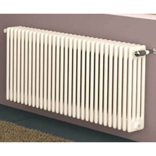 Image of Batteria completa Radiatore Termosifone in acciaio tubolare Cordivari Ardesia 3 Colonne da 3 a 24 elementi h 856 mm interasse 800 mm tappi e riduzioni inclusi