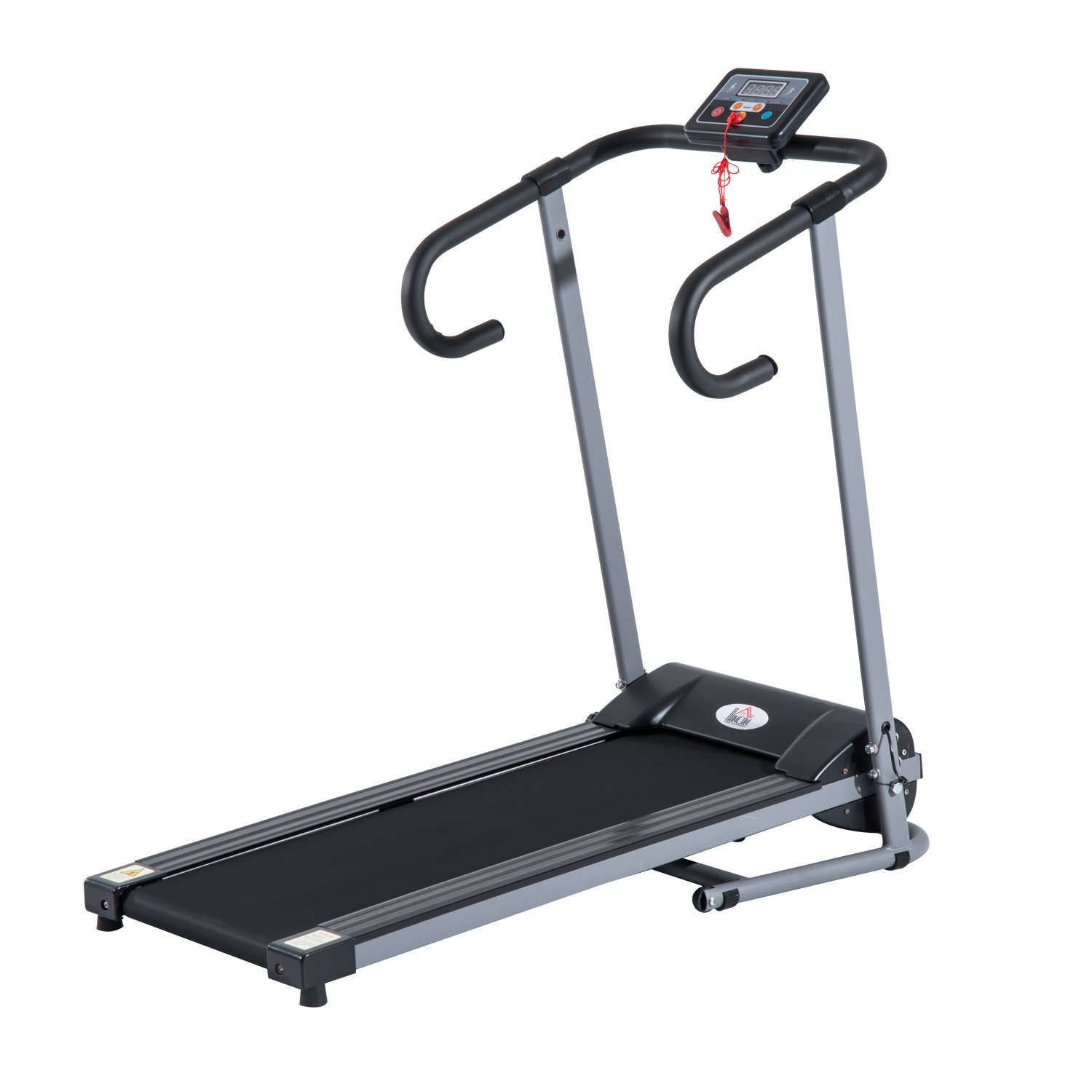 Image of Easycomfort Tapis Roulant Elettrico Pieghevole Salvaspazio e Silenzioso con Velocità Regolabile 1-10km/h e Schermo LCD, per Casa e Ufficio, 500W, Nero