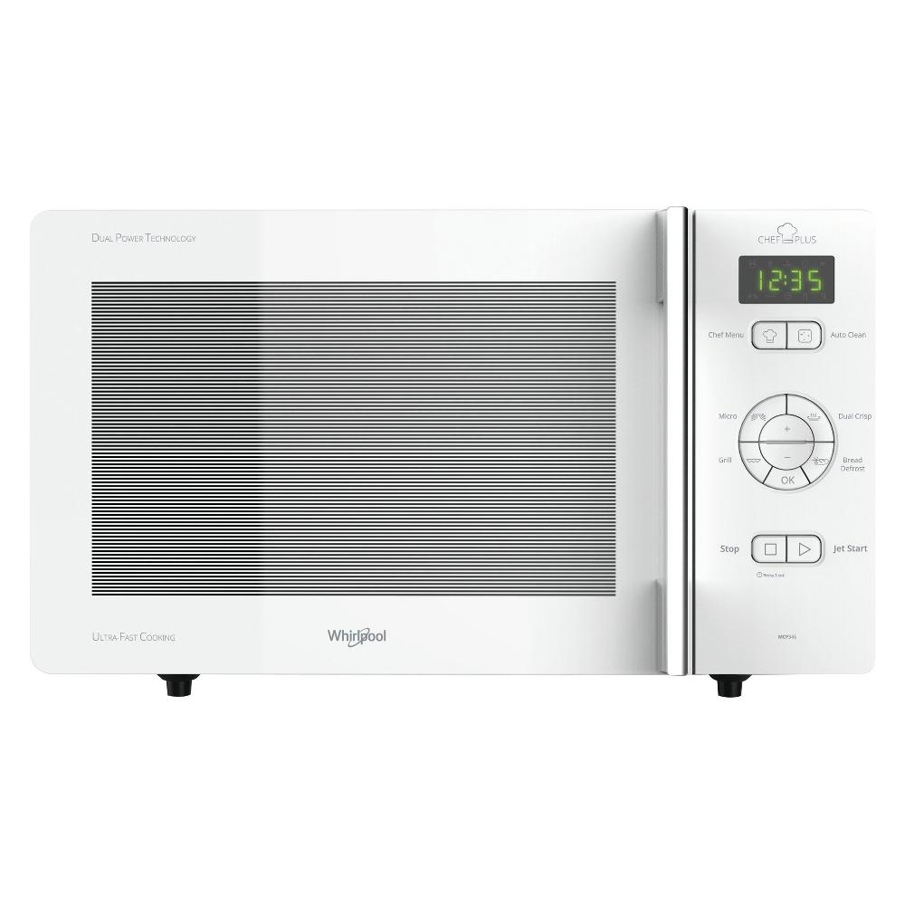 Image of Forno a Microonde Whirlpool Chef Plus MCP 345 WH 25 Litri (A30,1×L52×P42,5) con Grill Bianco