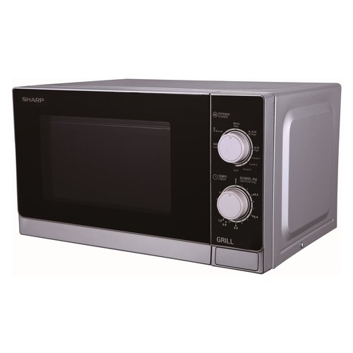 Image of Microonde Sharp R600IN 20 Litri 800 W (A25,9xL44xP33,8) Grill argento