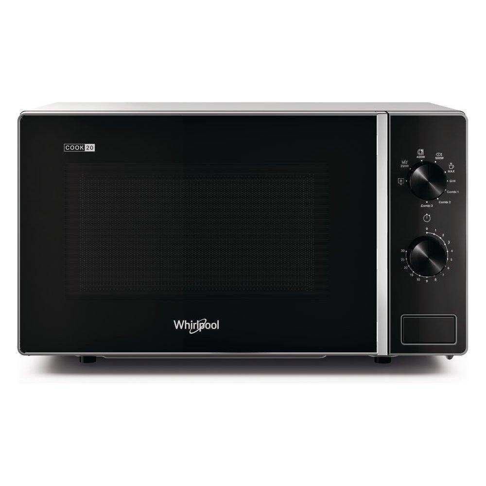 Image of Microonde Whirlpool Mwp 103 Sb 20 Litri 700 W (A26,2xL45,2xP37,8) Grill Nero e Argento