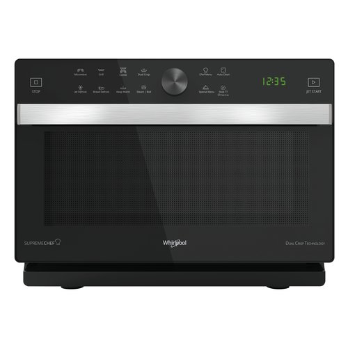 Image of Forno A Microonde Frontale Whirlpool SUPREME CHEF Mwp 337 Sb 33 Litri 900 W (A37,3xL49xP49,5) Nero e Argento