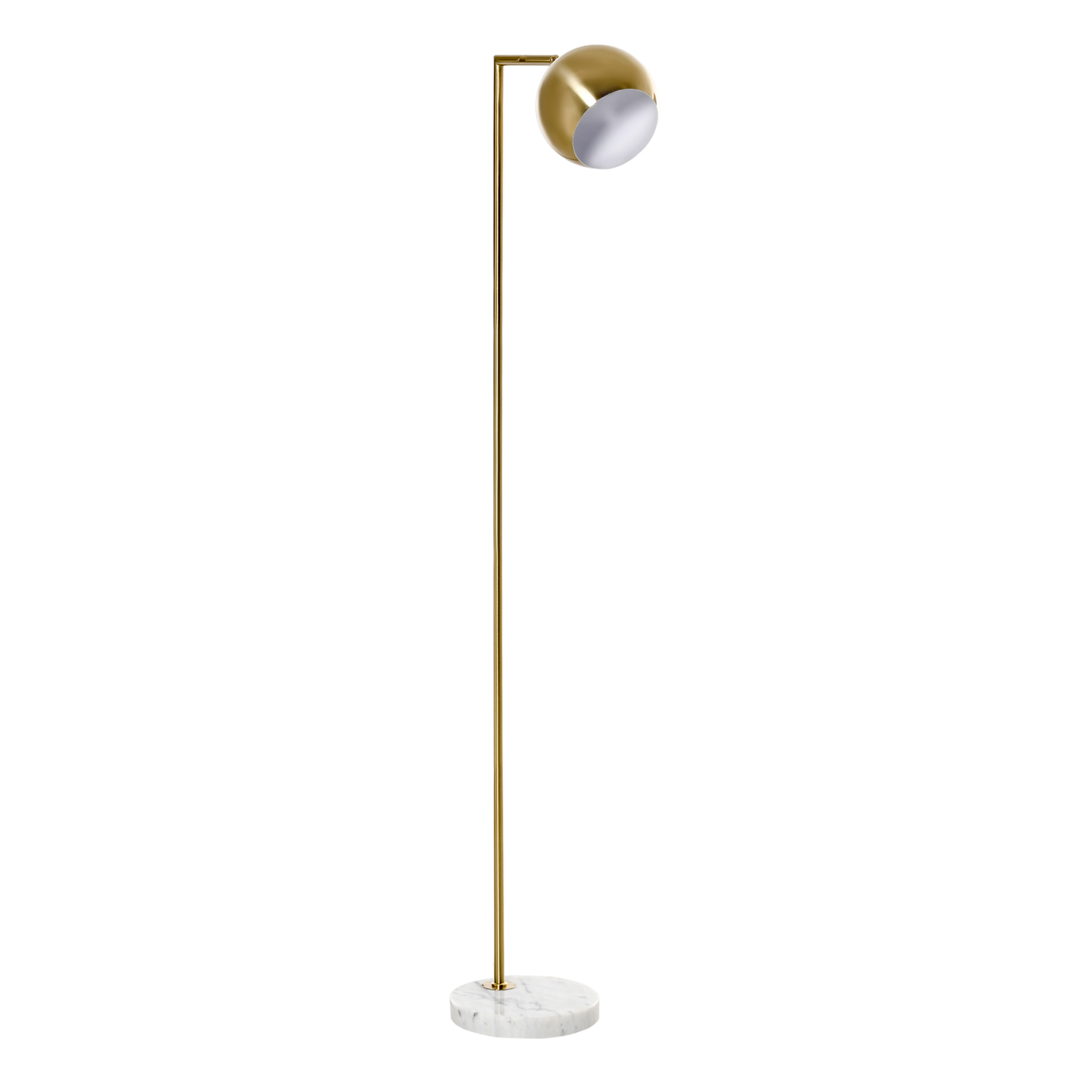 Image of EASYCOMFORT Lampada da Terra Moderna a Piantana Rotonda e Paralume Regolabile Lampada da Salotto e Camera Vintage - Oro