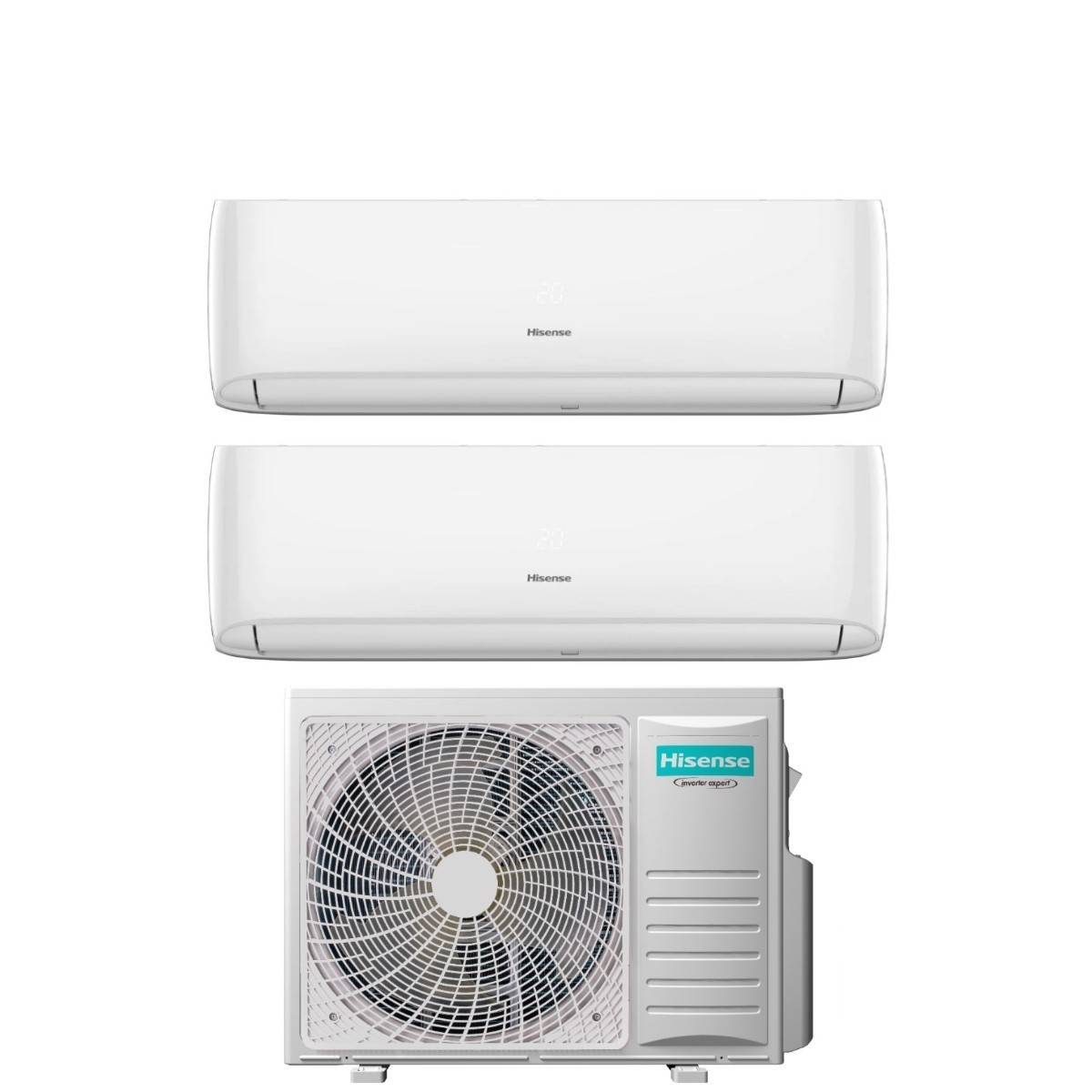 Condizionatore Dual Split Hisense Hi-Comfort 12+18 con 3AMW72U4RJC R-32 Wi-Fi Integrato