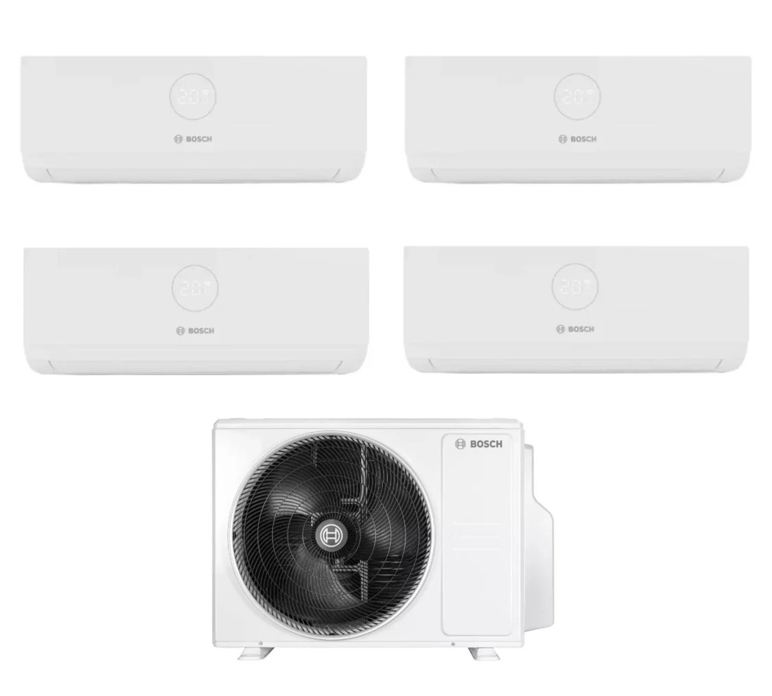 Image of Climatizzatore Condizionatore Bosch Quadri Split Inverter serie CLIMATE 3000i 12+12+12+12 con CL5000M 105/4 E R-32 Wi-Fi Optional 12000+12000+12000+12000