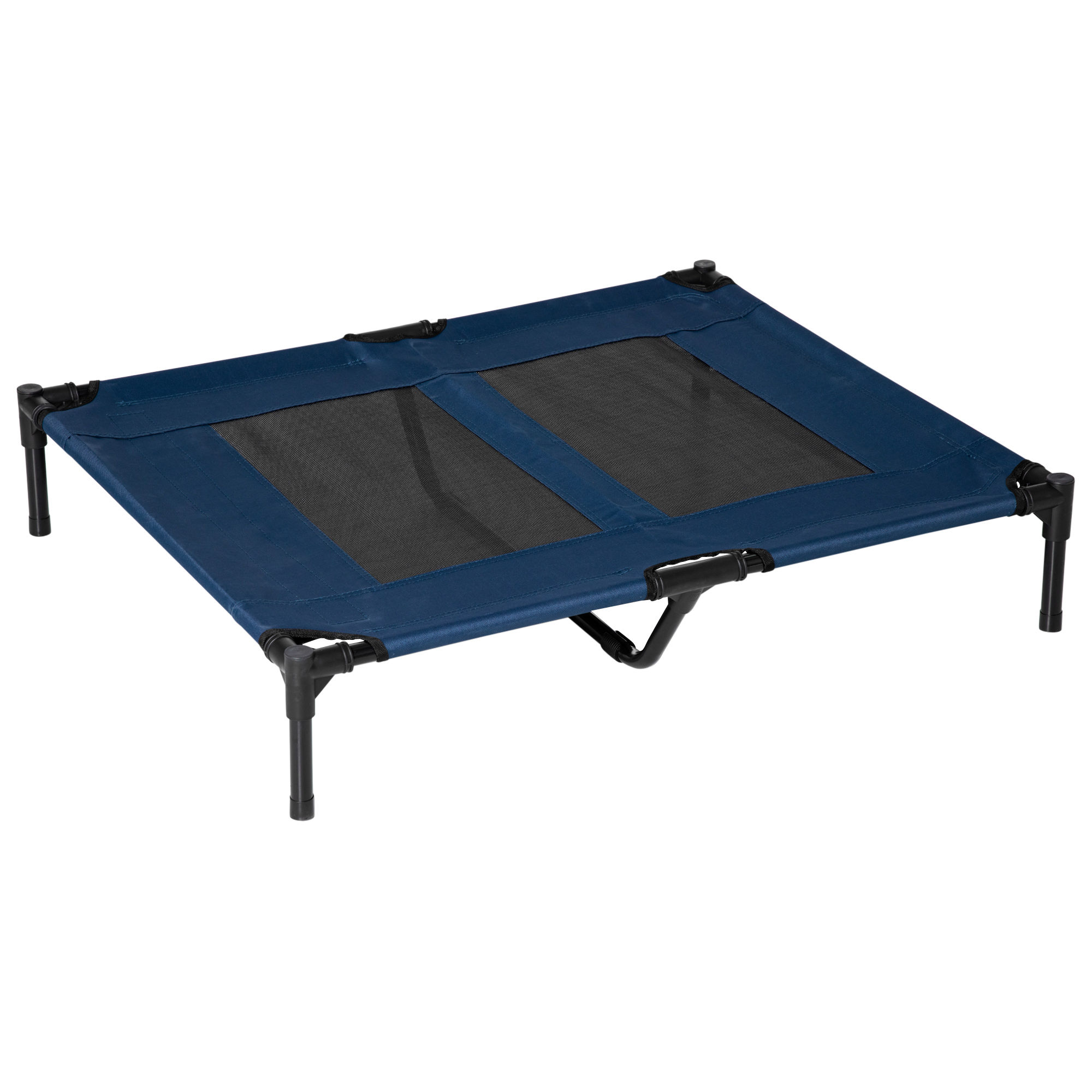 Easycomfort Brandina per Cani Rialzato con 600D Tessuto a Rete, Lettino per Cani Grandi da Viaggio con Peso fino a 30kg, 91.5x76.2x18 cm, Blu