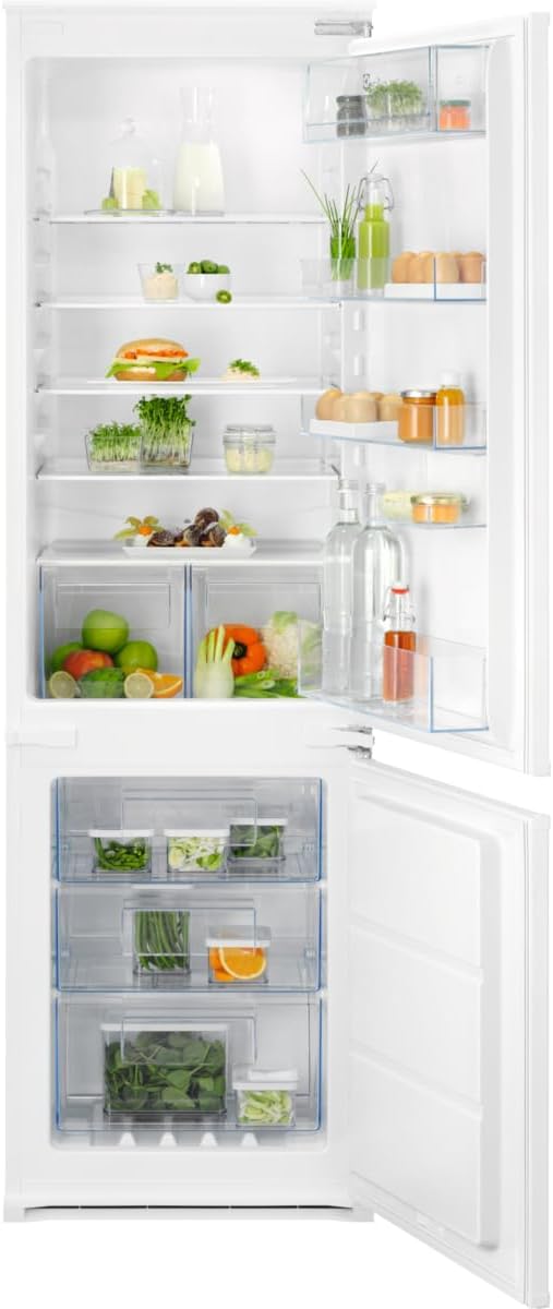 Image of Frigorifero A Incasso Combinato Electrolux ENT6NE18S Serie 600 TwinTech 257 Litri Classe E (A177,2xL54,6xP54,9) Total No Frost Bianco