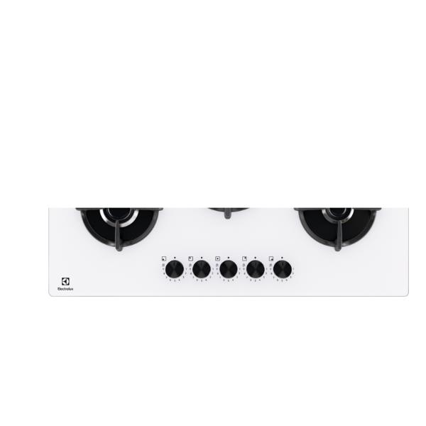 Image of Piano Cottura A Gas Electrolux EGG75372W Serie 600 5 Fuochi (L74XP51) Vetro Bianco