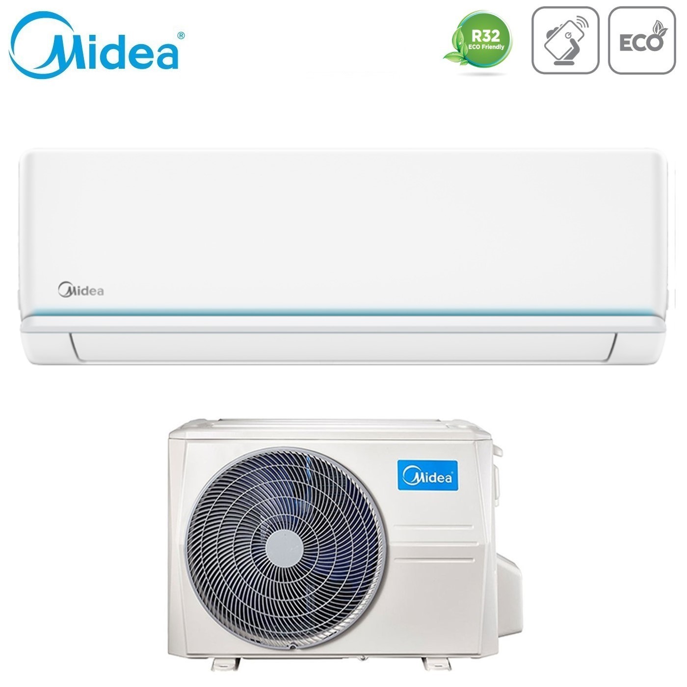 Image of Climatizzatore Condizionatore Midea Inverter serie EVOLUTION 24000 Btu MSAGXDU-24HRFN8 R-32 Wi-Fi Integrato Classe A++/A+