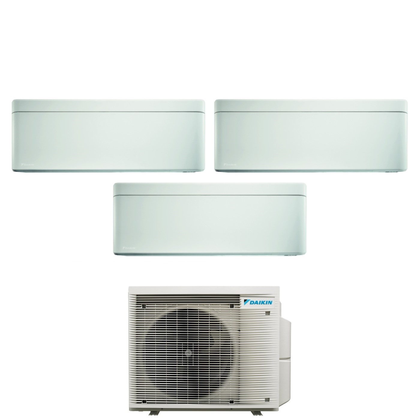 Climatizzatore Condizionatore Daikin Bluevolution Trial Split Inverter serie STYLISH WHITE 5+5+7 con 3MXM40A R-32 Wi-Fi Integrato 5000+5000+7000 Colore Bianco Garanzia Italiana
