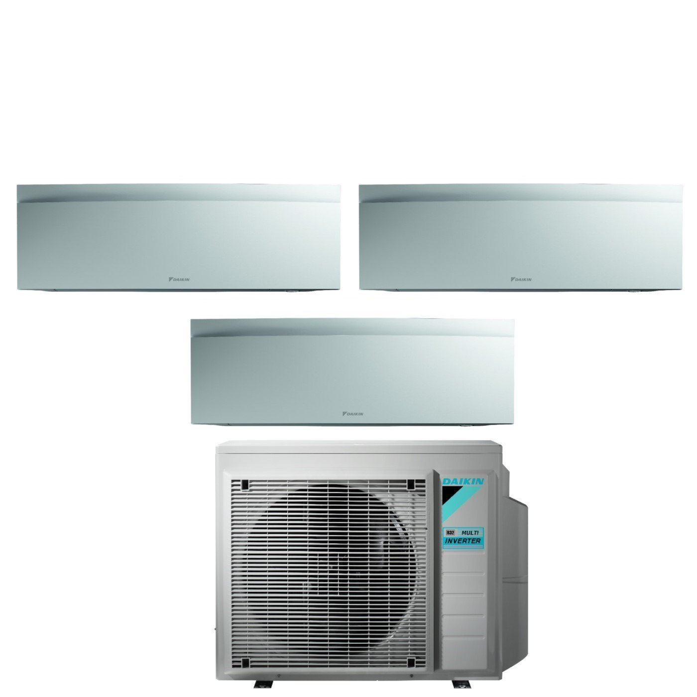 Image of Climatizzatore Condizionatore Daikin Bluevolution Trial Split Inverter serie EMURA WHITE III 9+9+9 con 3MXM68N R-32 Wi-Fi Integrato 9000+9000+9000 Colore Bianco Opaco - Garanzia Italiana