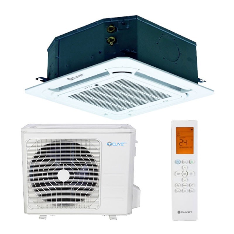 Image of Climatizzatore Condizionatore a cassetta 650x650 Clivet Inverter serie BOX2 18000 btu IB3-XY 53M completo di griglia R-32 A++ Wi-Fi Optional
