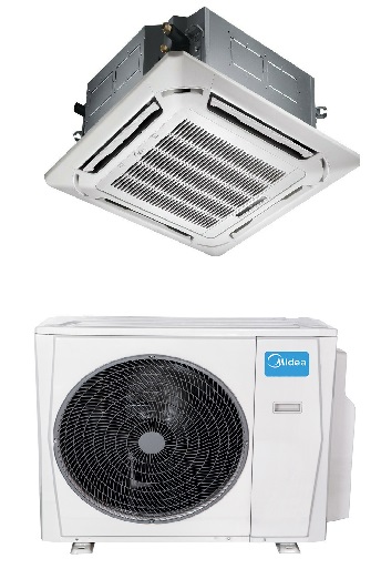 Image of Climatizzatore Condizionatore Inverter Midea Cassetta 4 Vie Super Slim 55000 btu MCD1-55HRFNX(GA) Wi-Fi Optional Griglia Esclusa