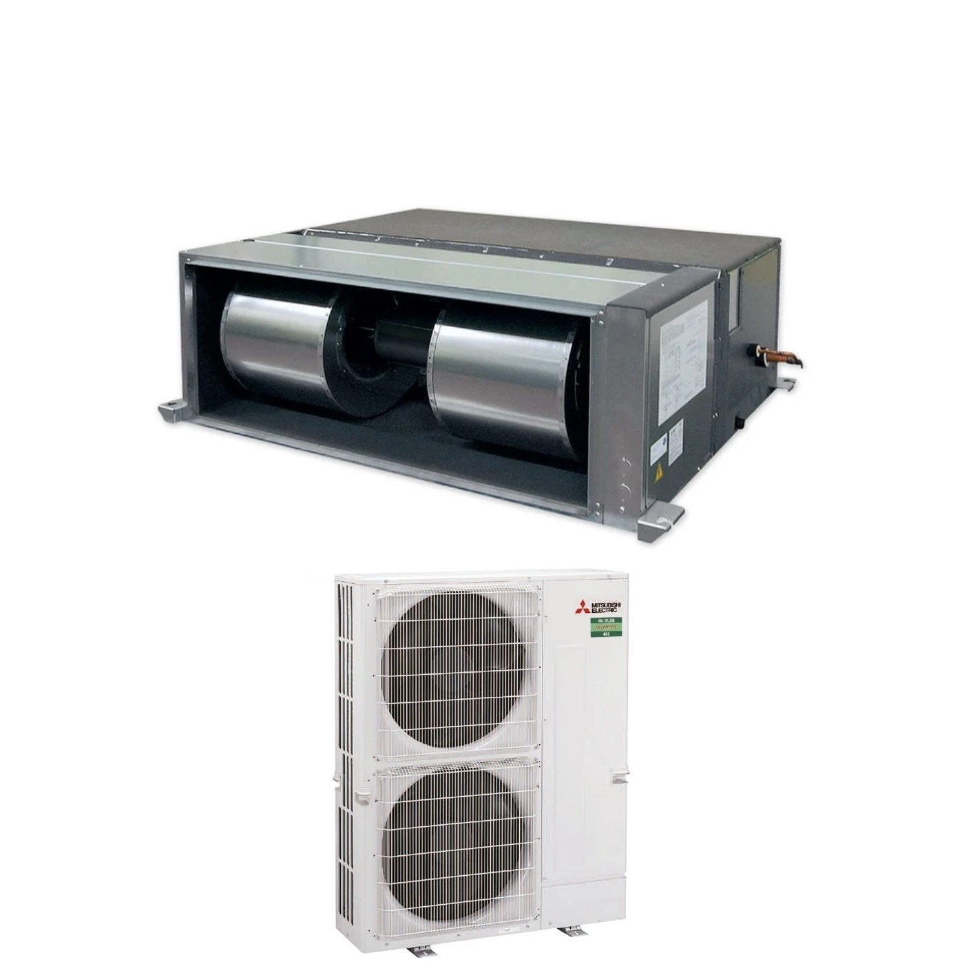 Climatizzatore Condizionatore Mitsubishi Electric Canalizzato Canalizzabile Power Inverter Alta Prevalenza 85000 Btu PEA-M250LA + PUZ-ZM250YKA Trifase