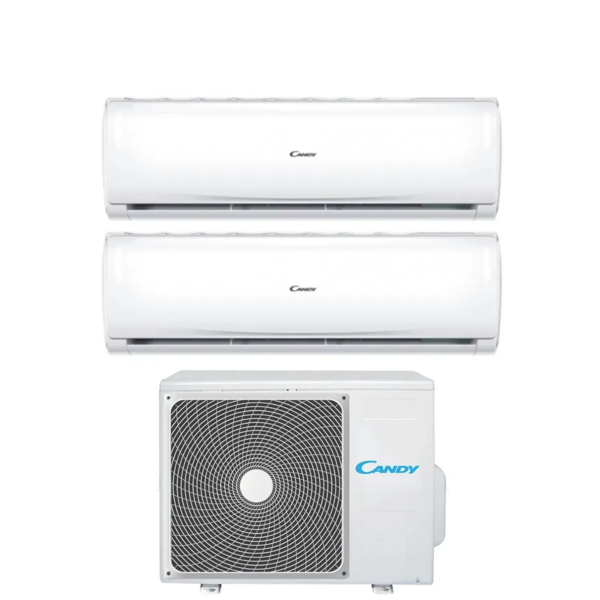 Image of Climatizzatore Condizionatore Candy Dual Split Inverter serie PURA 9+9 con CY-2T14AOUT R-32 Wi-Fi Integrato 9000+9000
