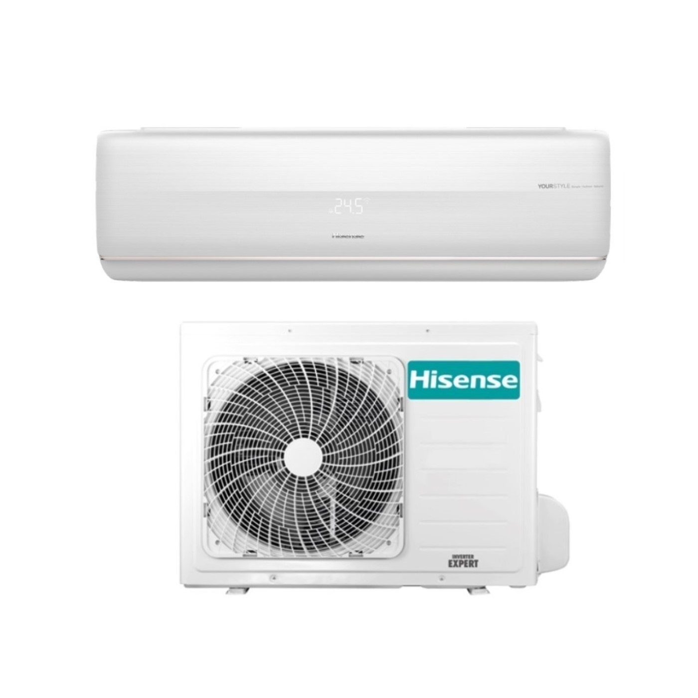 Image of Condizionatore Hisense Inverter serie FRESH MASTER 9000 Btu QF25XW00G R-32 Wi-Fi Integrato Classe A+++