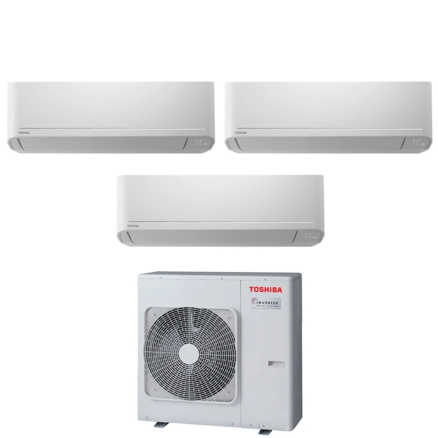 Image of Climatizzatore Condizionatore Toshiba Trial Split Inverter serie SEIYA 13+13+13 (12+12+12) RAS-3M26U2AVG-E R-32 Wi-Fi Optional 13000+13000+13000 (12000+12000+12000)