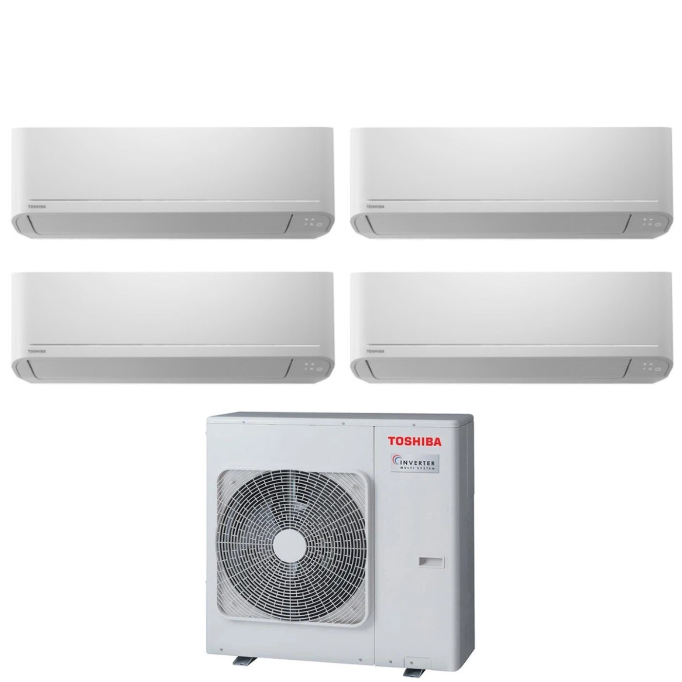 Image of Climatizzatore Condizionatore Toshiba Quadri Split Inverter serie SEIYA 7+7+7+10 (7+7+7+9) RAS-4M27U2AVG-E R-32 Wi-Fi Optional 7000+7000+7000+10000 (7000+7000+7000+9000)