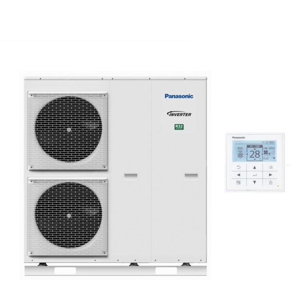 Image of Pompa di Calore Monoblocco Panasonic AQUAREA T-CAP 9 kW WH-MXC09J3E5 R-32 Wi-Fi Optional A++/A++ con Comando Incluso