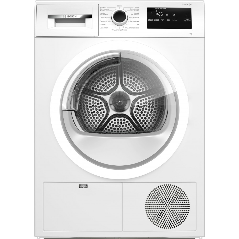Image of Asciugatrice a Pompa di Calore 7 Kg Bosch Serie 4 WTH85V07II (A84,2xL59,8xP61,3) EASYCLEAN Classe A++