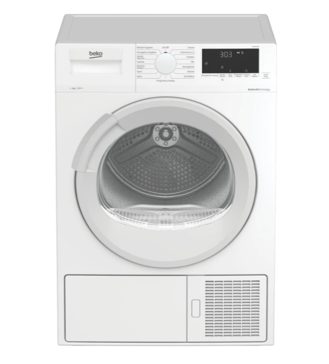 Image of Asciugatrice a Pompa di Calore Beko 9 Kg DRX927WN Classe A++ (A84,6xL59,7xP63,3) Motore Inverter EcoGentle