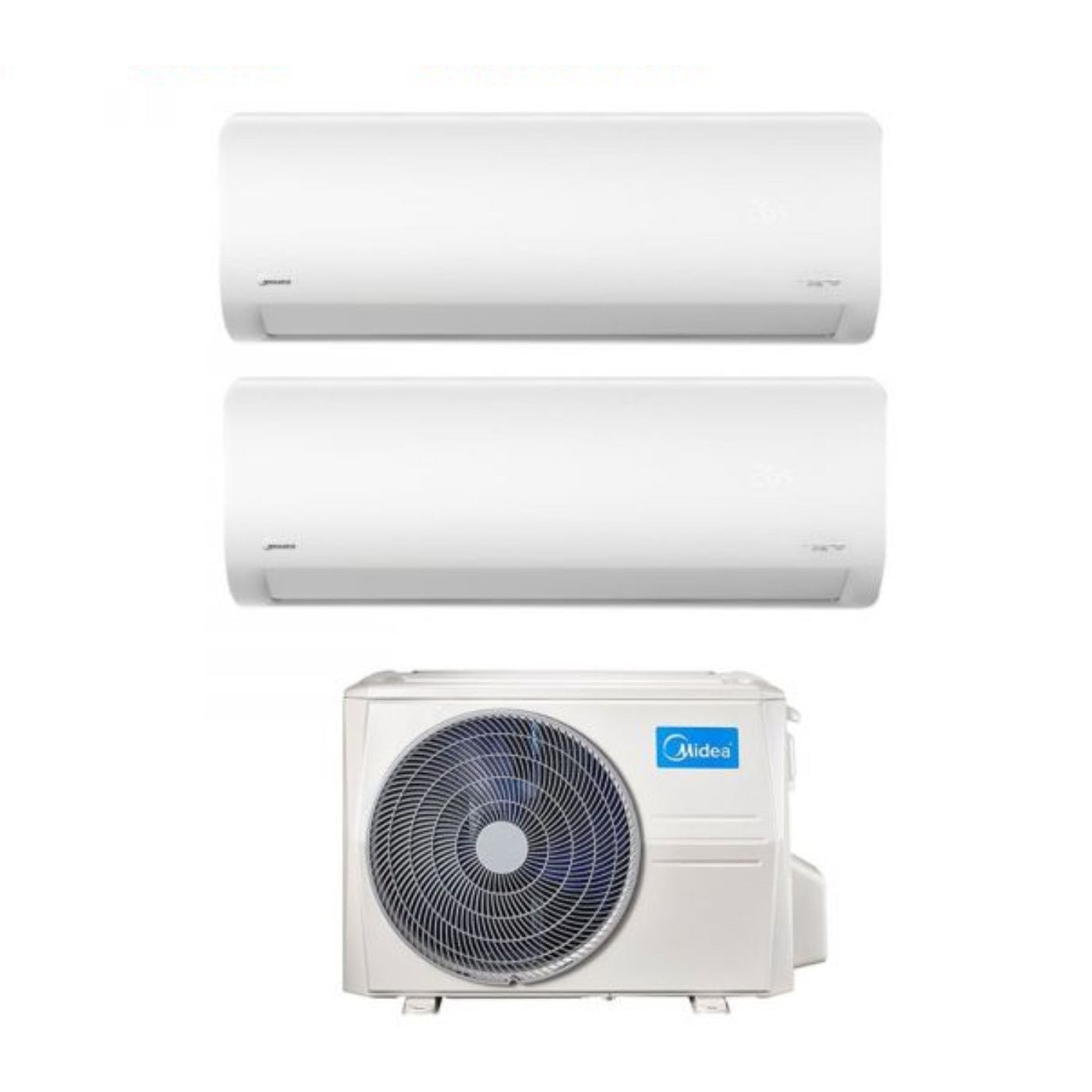 Image of Condizionatore Midea Dual Split Inverter serie XTREME 9000+12000 Btu con M2OH-14 R-32 Wi-Fi Integrato
