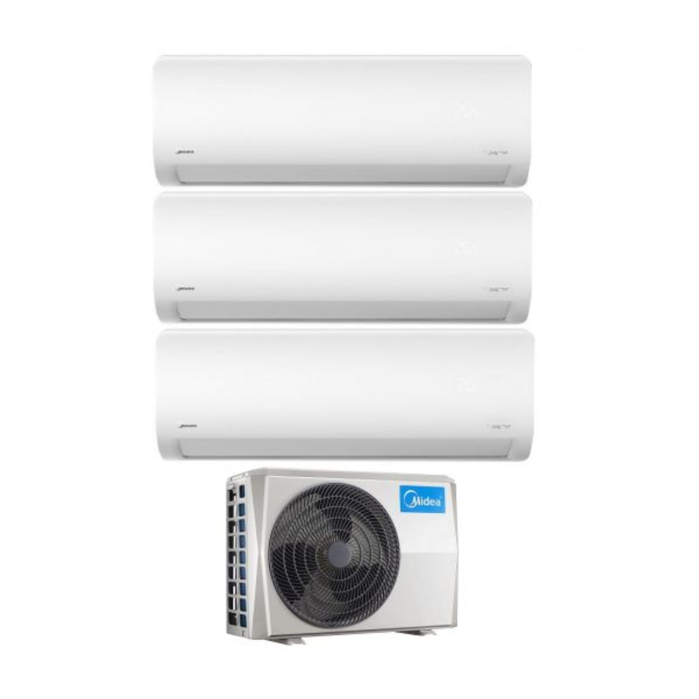 Condizionatore Midea Trial Split Inverter serie XTREME PRO 12000+12000+12000 Btu con M3OA-27 R-32 Wi-Fi Integrato