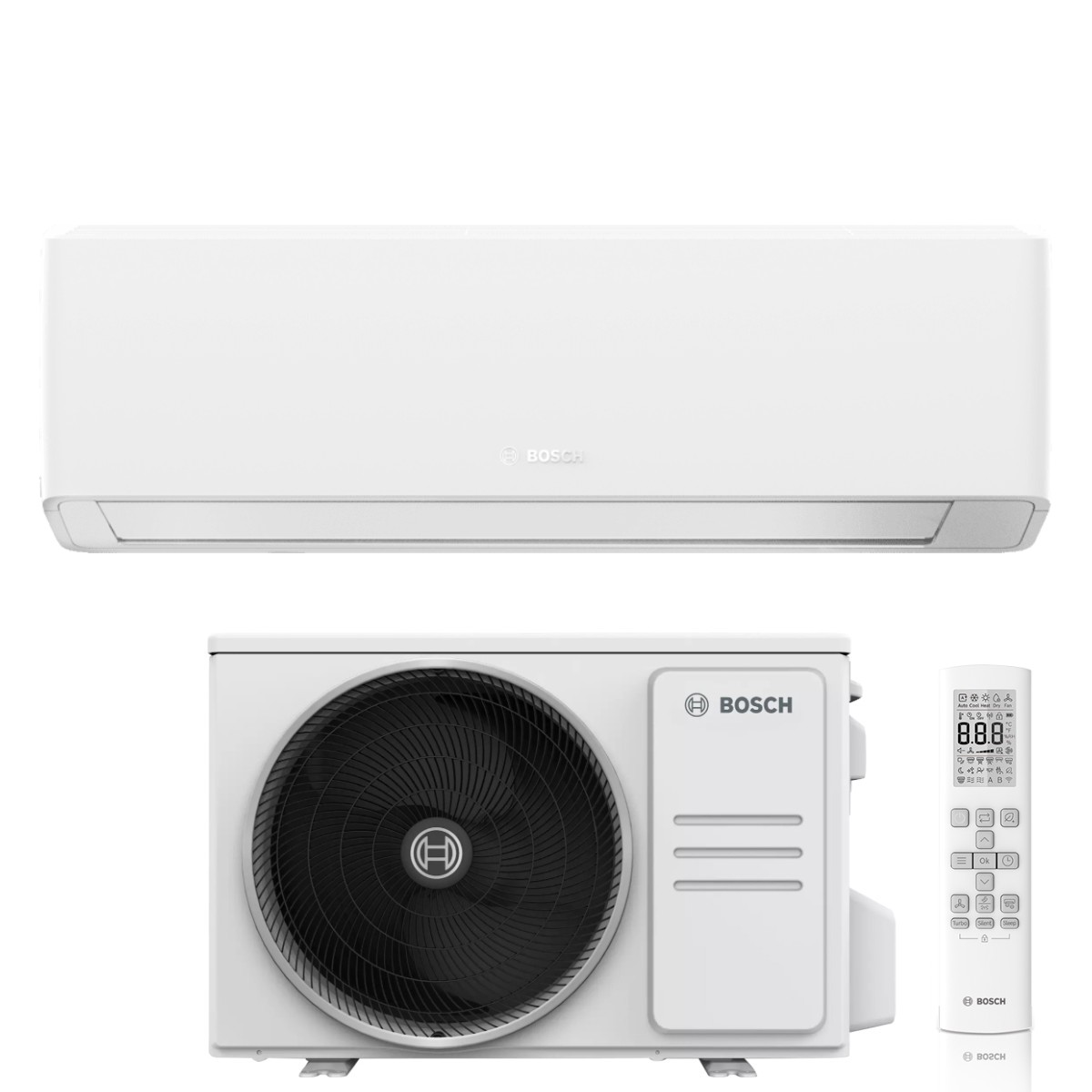 Condizionatore Bosch Climate 7000i White 12000 Btu CL7000I-SET 35 E R-32 Wi-Fi Integrato