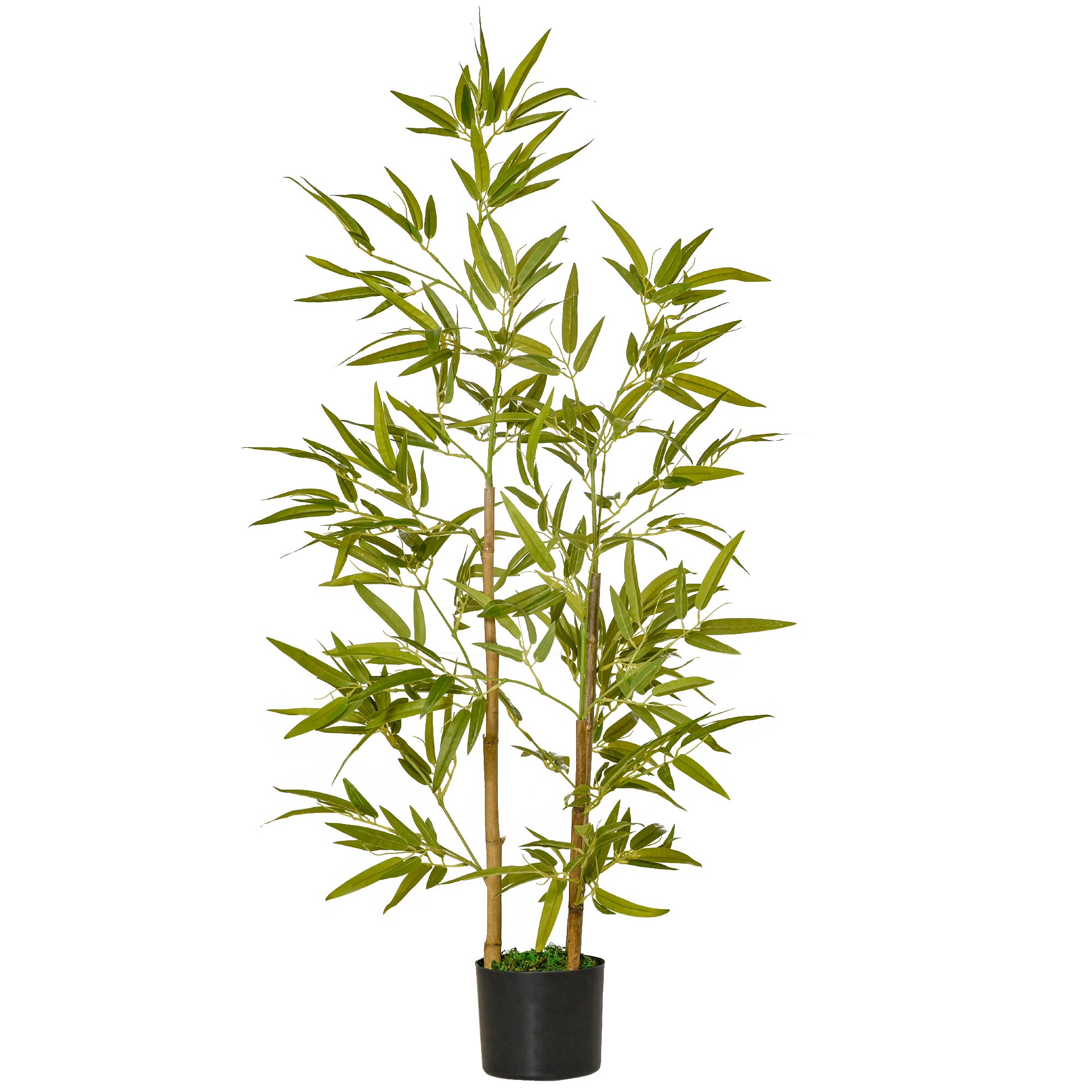 Easycomfort Pianta Artificiale di Bambù Alta 120cm con Vaso per Interno ed Esterno, Verde