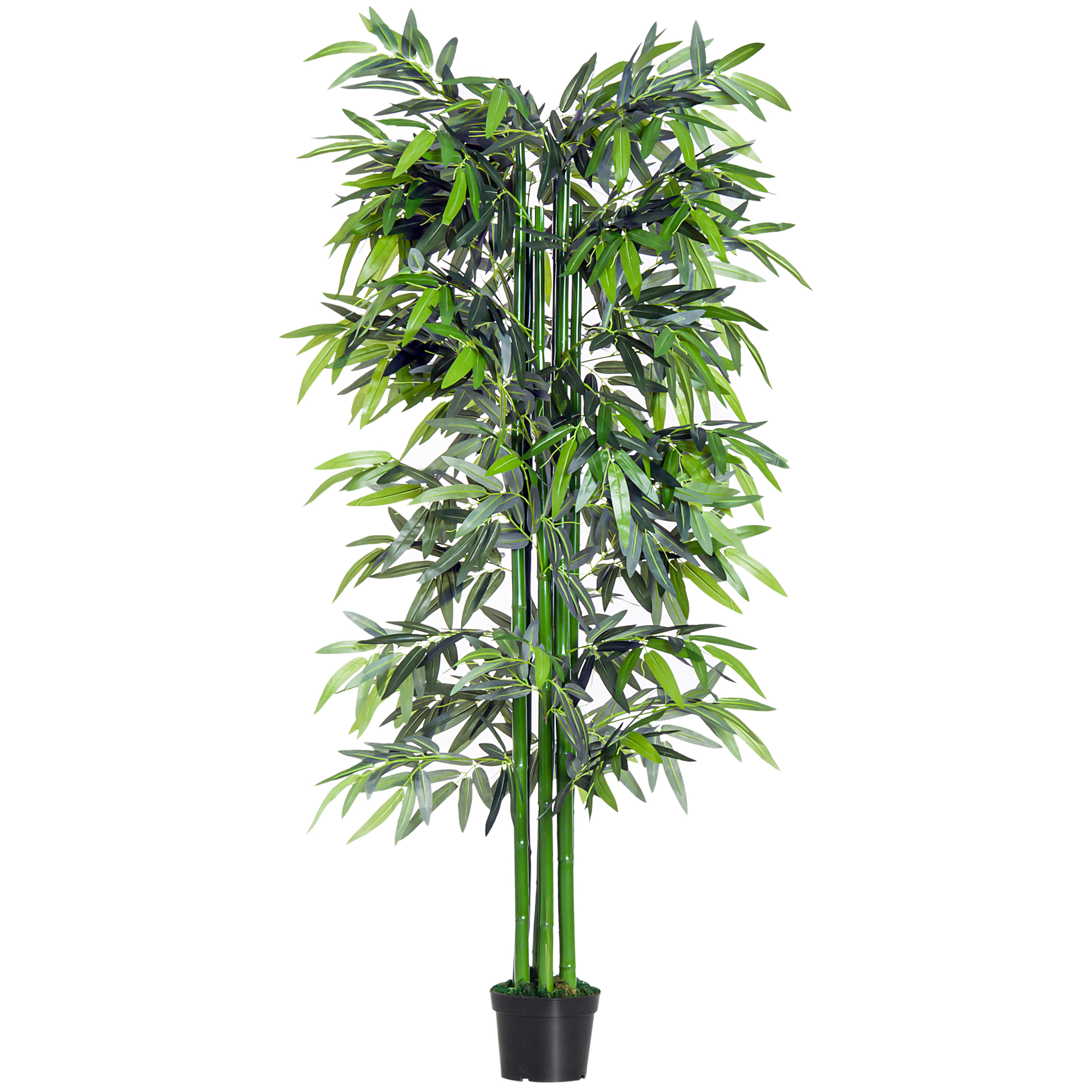 Easycomfort Pianta di Bambù Artificiale in Vaso da 180cm per Interni ed Esterni