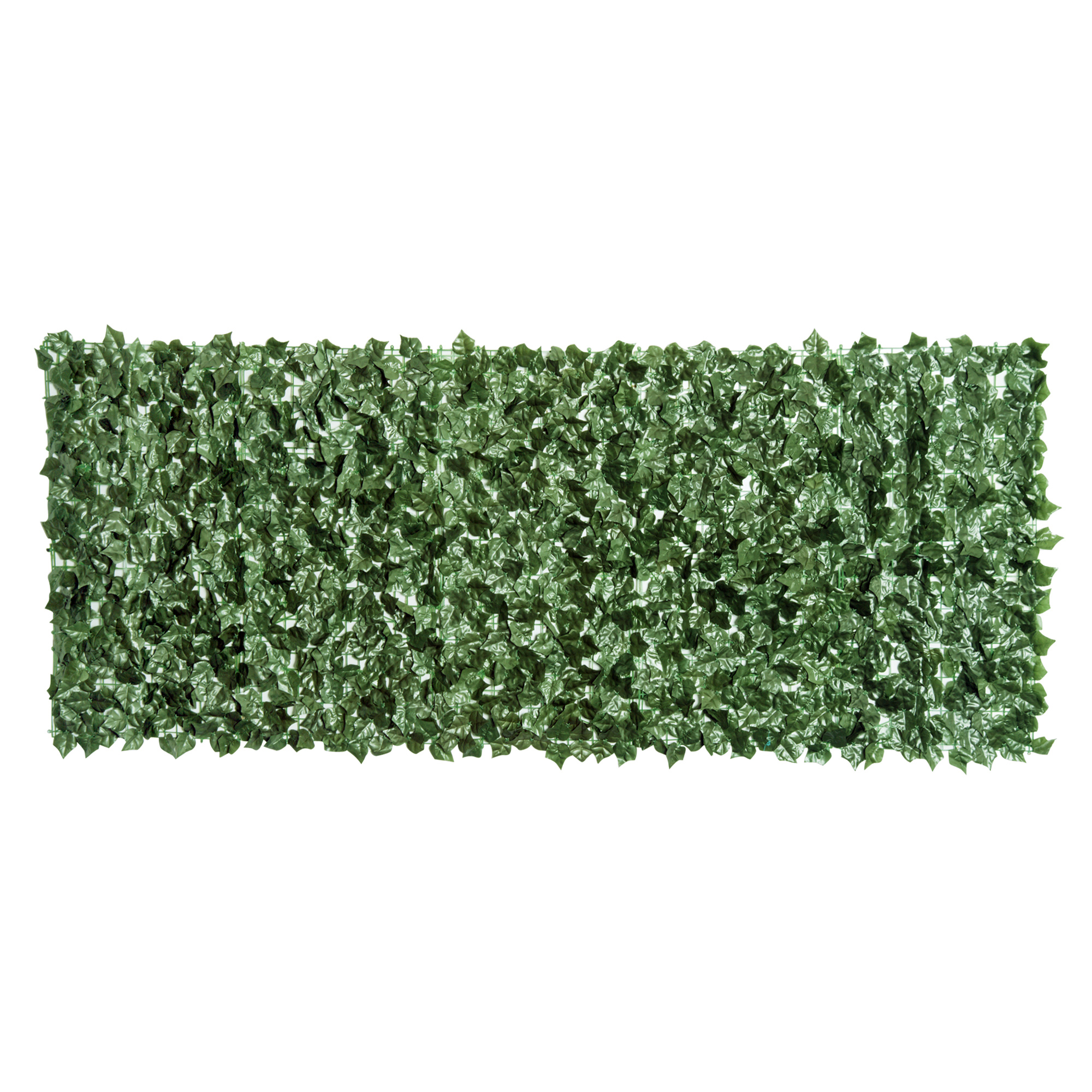 Easycomfort Edera Finta per Balconi in PE Anti-UV, Rotolo Siepe Artificiale con Foglie, 240x100cm, Verde Scuro