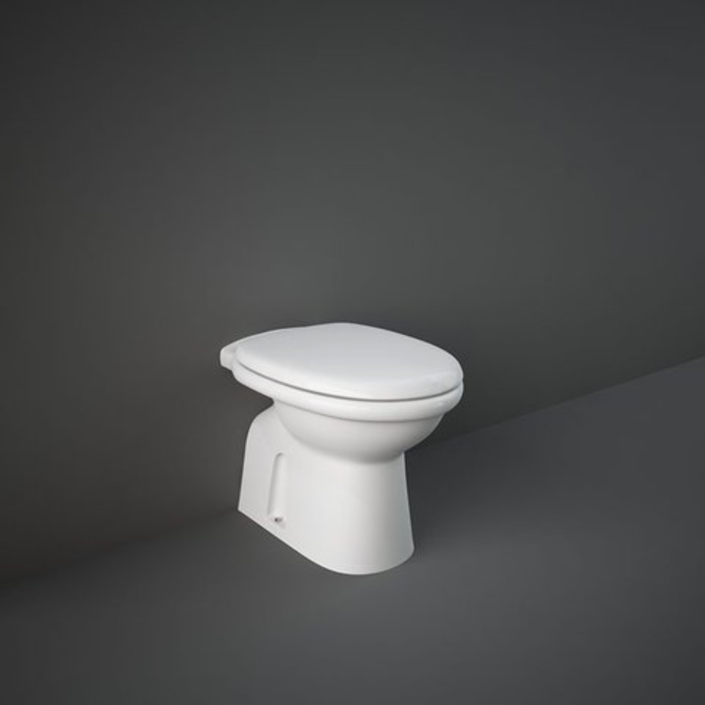 Vaso WC a Pavimento Rak Karla in Ceramica con Scarico a Muro Sedile Termoindurente con cerniera in nylon originale