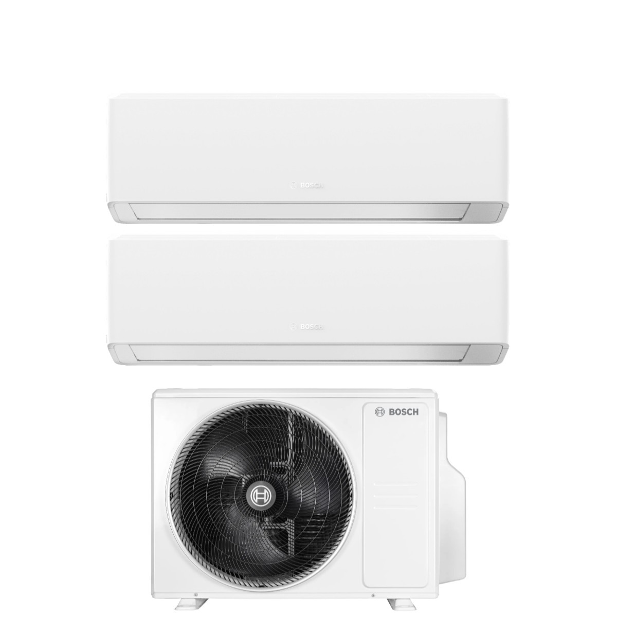 Condizionatore Dual Split Bosch CLIMATE 7000i WHITE 7+15 con 5000M 53/2 E R-32 Wi-Fi Integrato