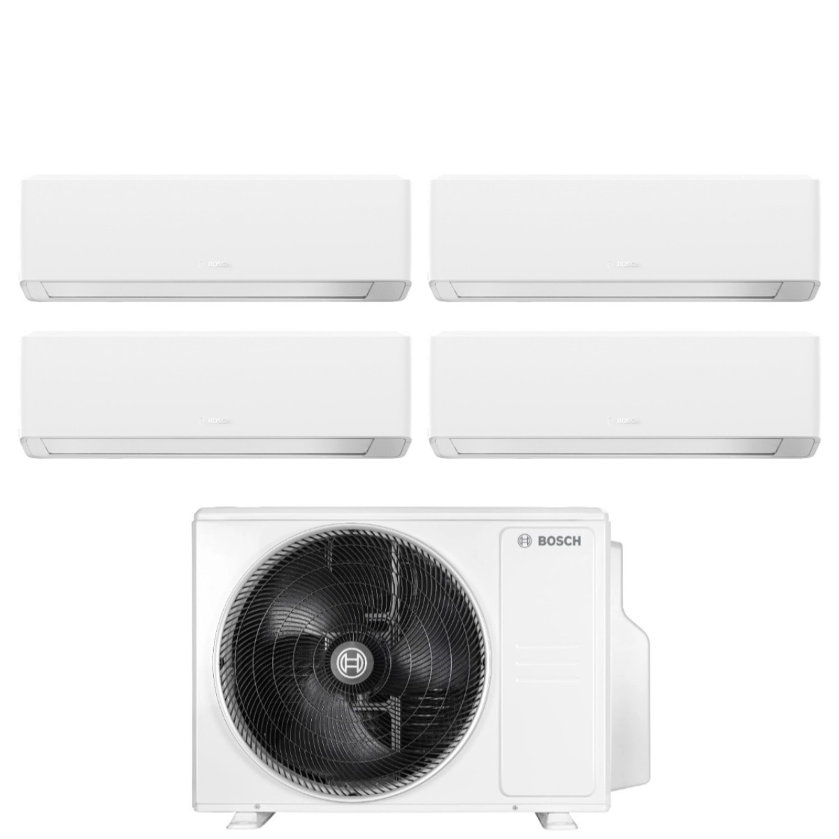 Condizionatore Quadri Split Bosch CLIMATE 7000i WHITE 7+9+9+18 con 5000M 82/4 E R-32 Wi-Fi Integrato