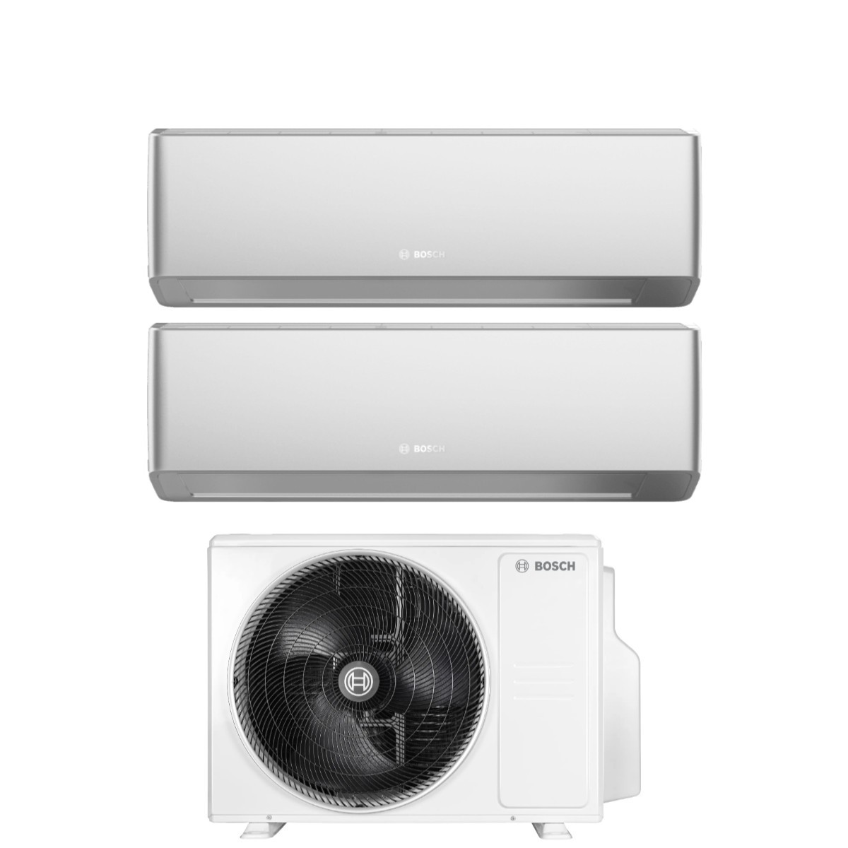 Condizionatore Dual Split Bosch CLIMATE 7000i SILVER 9+15 con 5000M 53/2 E R-32 Wi-Fi Integrato