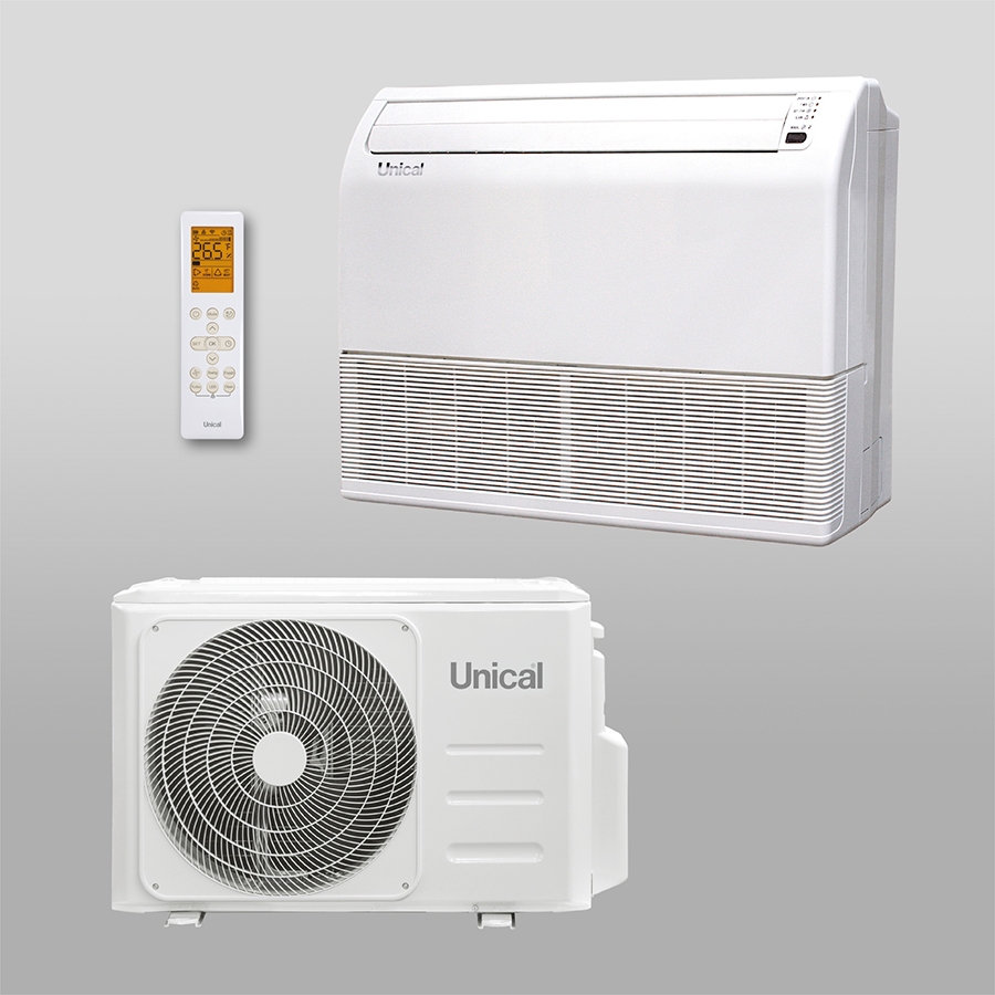 Condizionatore Climatizzatore Unical PavimentoSoffitto 48000 BTU PS11 48H Classe A++/A+ Gas R-32 Wi-Fi Optional