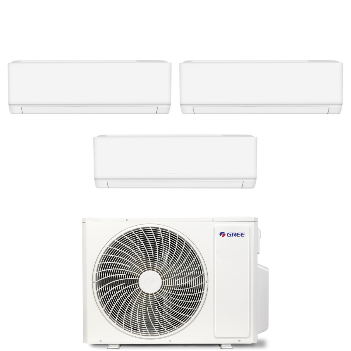 Condizionatore Trial Split Gree Cosmo 12+12+12 con GWHD(24)NK6OO R-32 Wi-Fi Integrato