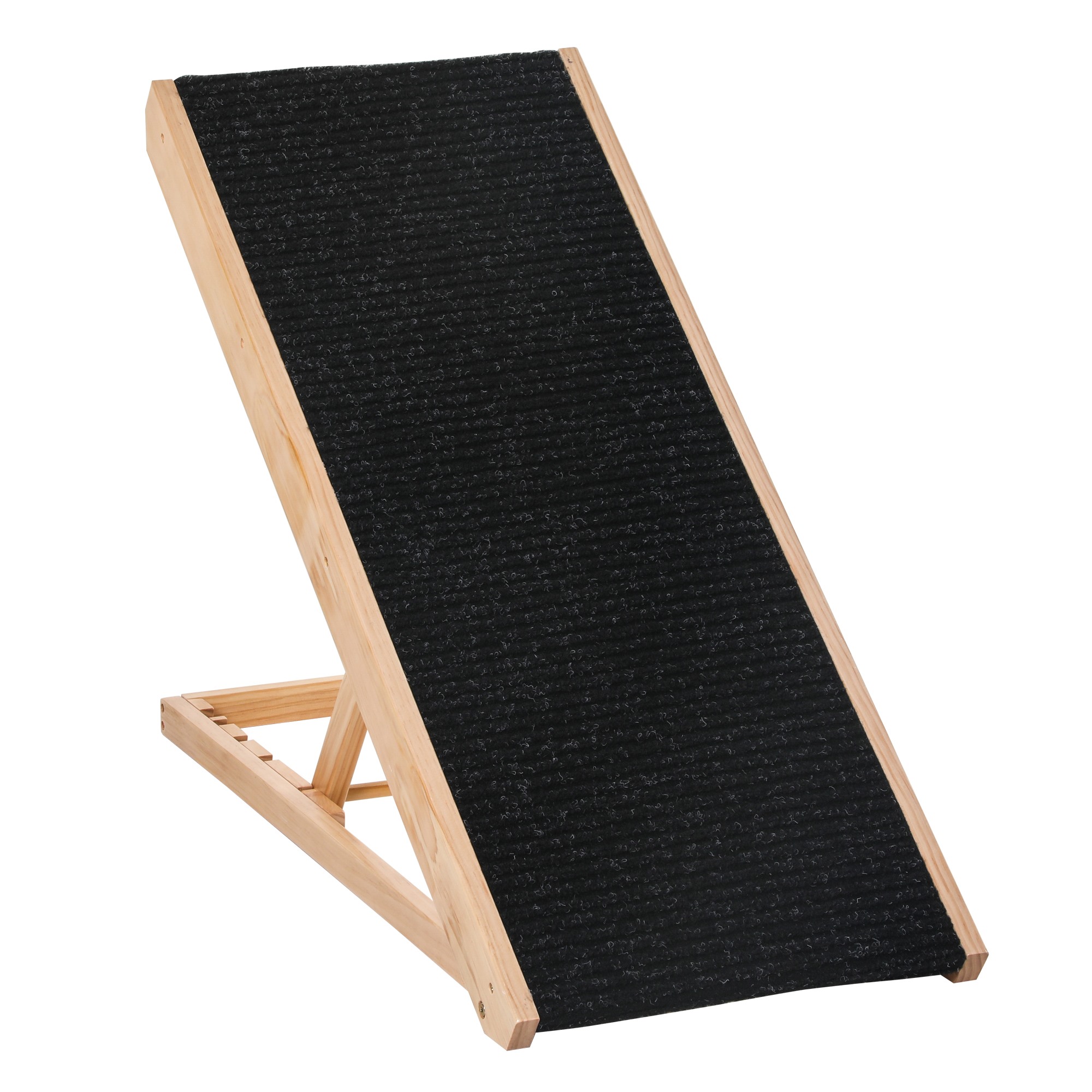 Easycomfort Rampa per Cane, Scaletta per Cani, Rampa per Gatti e Animali Domestici Fino 75kg Pieghevole Antiscivolo e Regolabile