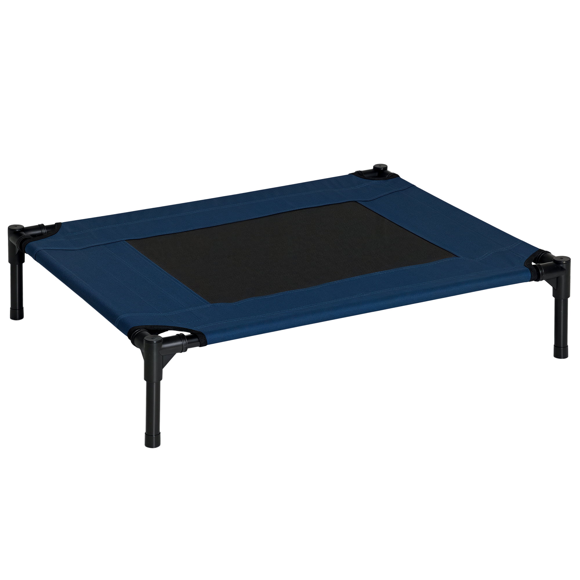 Easycomfort Letto Rialzato per Cani, Cuccia da Viaggio Impermeabile per Animali fino 20kg, 76x61x18cm, Blu